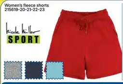 Rossy NICOLE MILLER SPORT Women's fleece shorts offer