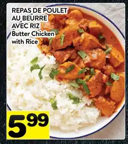 Supermarché PA REPAS DE POULET AU BEURRE AVEC RIZ offer