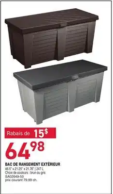 Matério BAC DE RANGEMENT EXTERIEUR offer