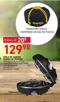 Matério POÊLE DE CAMPING PLIABLE AU PROPANE offer