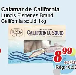Marche C&T Lund's Fisheries Brand California squid offer