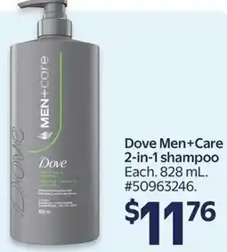 Walmart Dove Men+Care 2-in-1 shampoo offer