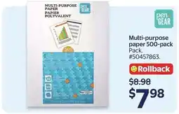Walmart Multi-purpose paper offer