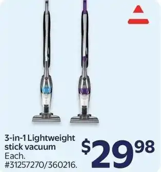 Walmart 3-in-1 Lightweight stick vacuum offer