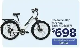 Walmart Phoenix e-step thru bike offer