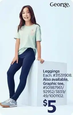 Walmart George Leggings offer