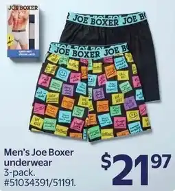 Walmart Men's Joe Boxer underwear offer