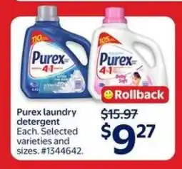 Walmart PUREX LAUNDRY DETERGENT offer