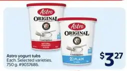 Walmart Astro Yogurt Tubs offer