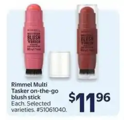 Walmart Rimmel Multi Tasker on-the-go blush stick offer