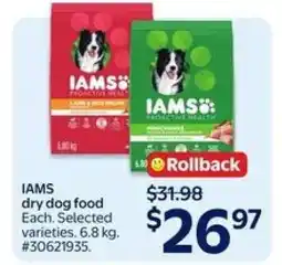 Walmart IAMS Dry Dog Food offer