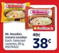 Walmart MR.NOODLES INSTANT NOODLES offer