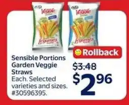 Walmart Sensible Portions Garden Veggie Straws offer