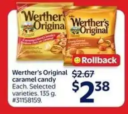 Walmart Werther's Original Caramel Candy offer