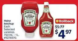 Walmart Heinz Ketchup offer