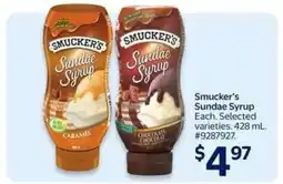 Walmart Smucker's Sundae Syrup offer