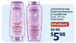 Walmart L'Oreal Paris Hair Expertise Shampoo or Conditioner offer