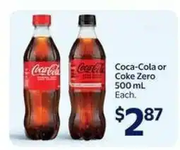 Walmart Coca-Cola or Coke Zero offer