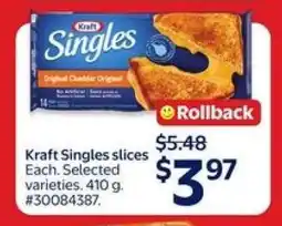 Walmart Kraft Singles slices offer