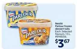 Walmart Nestlé Parlour frozen dessert tubs offer