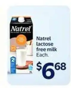 Walmart Natrel Lactose Free Milk offer