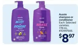 Walmart Aussie Shampoo or Conditioner offer