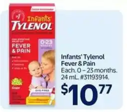 Walmart Infants' Tylenol Fever & Pain offer