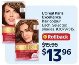 Walmart L'Oréal Paris Excellence Hair Colour offer