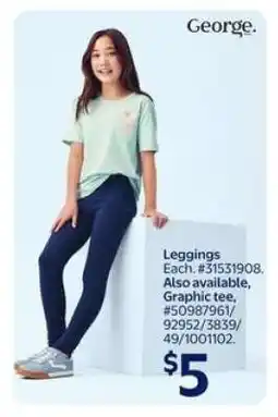 Walmart Leggings offer