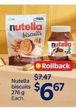 Walmart NUTELLA BISCUITS offer