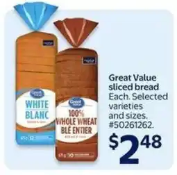 Walmart Great Value Sliced Bread offer