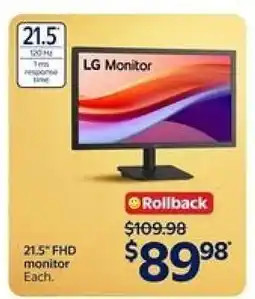 Walmart LG Monitor offer