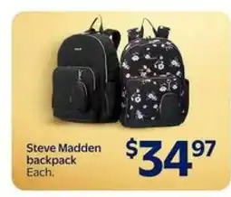 Walmart Steve Madden Backpack offer