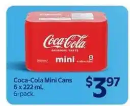 Walmart Coca-Cola Mini Cans offer