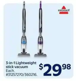 Walmart 3-in-1 Lightweight Stick Vacuum offer