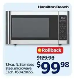 Walmart Hamilton Beach Microwave offer