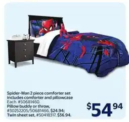 Walmart Spider-Man 2 piece comforter set offer