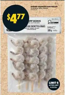 Real Canadian Superstore Shrimp Skewers Raw Peeled offer