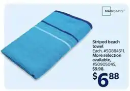Walmart Striped beach towel offer