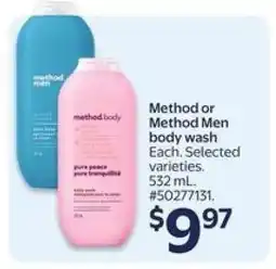 Walmart Method or Method Men body wash offer