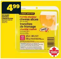 Real Canadian Superstore NO NAME Natural Cheese Slices offer