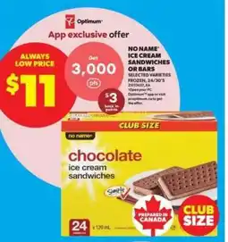 Real Canadian Superstore No Name Ice Cream Sandwiches offer