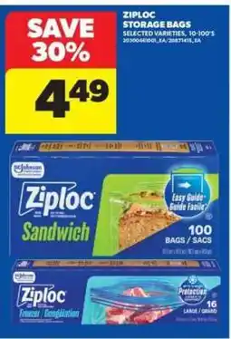 Real Canadian Superstore Ziploc Storage Bags offer