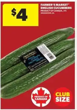 Real Canadian Superstore Farmer's Market English Cucumbers offer