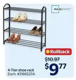 Walmart 4-Tier shoe rack offer