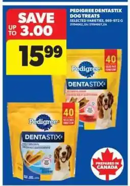 Real Canadian Superstore PEDIGREE DENTASTIX DOG TREATS offer