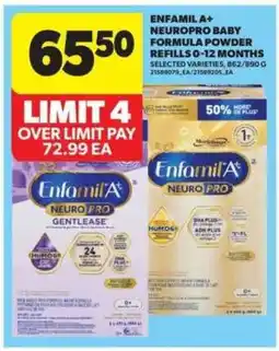 Real Canadian Superstore Enfamil A+ NeuroPro Baby Formula Powder Refills offer