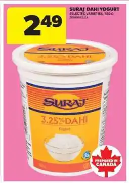 Real Canadian Superstore SURAJ DAHI YOGURT offer