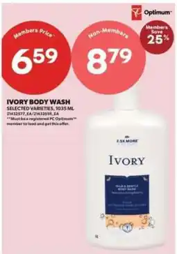 Real Canadian Superstore Ivory Body Wash offer