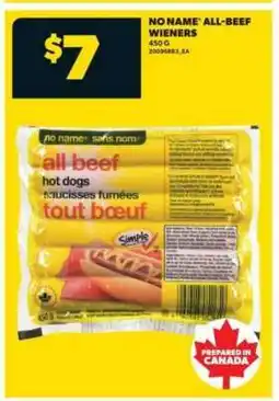 Real Canadian Superstore NO NAME ALL-BEEF WIENERS offer